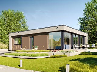 Fertighaus Next 90 F von Danwood - NEXT by Danwood Schlüsselfertig ab 292400€, Bungalow Außenansicht 2