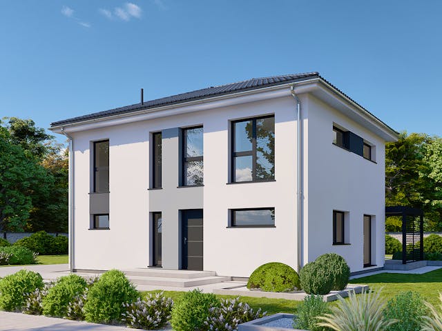 Fertighaus Park 150.1W von Danwood Schlüsselfertig ab 309000€, Stadtvilla Außenansicht 1 Fertighaus Park 150.1W von Danwood Schlüsselfertig ab 309000€, Stadtvilla Außenansicht 1