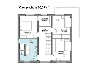Fertighaus Park 156W von Danwood Schlüsselfertig ab 334200€, Stadtvilla Grundriss 2