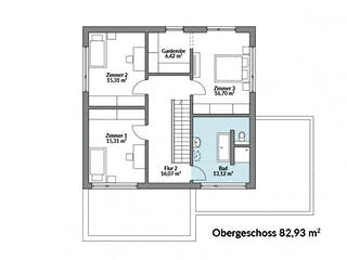 Fertighaus Park 186W von Danwood Schlüsselfertig ab 402300€, Stadtvilla Grundriss 2
