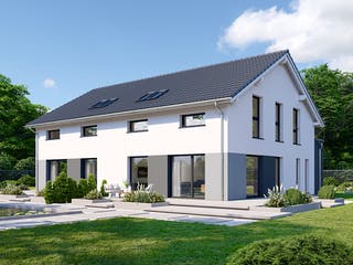 Fertighaus Partner 136 von Danwood Schlüsselfertig ab 287000€, Satteldach-Klassiker Außenansicht 2