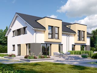 Fertighaus Partner 150 von Danwood Schlüsselfertig ab 315300€, Satteldach-Klassiker Außenansicht 1