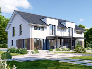 Fertighaus Partner 151 von Danwood Schlüsselfertig ab 316600€, Satteldach-Klassiker Außenansicht 2