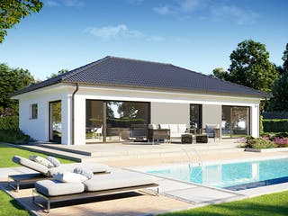 Fertighaus Perfect 101 von Danwood Schlüsselfertig ab 237500€, Bungalow Außenansicht 1