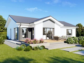 Fertighaus Perfect 116 von Danwood Schlüsselfertig ab 265300€, Bungalow Außenansicht 1