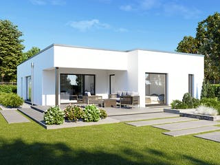 Fertighaus Perfect 120 Cube von Danwood Schlüsselfertig ab 296700€, Bungalow Außenansicht 2
