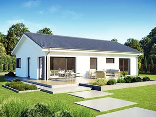 Fertighaus Perfect 95 von Danwood Schlüsselfertig ab 231500€, Bungalow Außenansicht 1