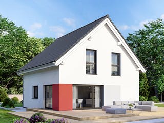 Fertighaus Point 110 von Danwood Schlüsselfertig ab 240900€, Satteldach-Klassiker Außenansicht 1