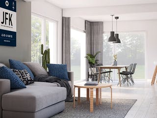 Fertighaus Point 121 von Danwood Schlüsselfertig ab 274300€, Satteldach-Klassiker Innenansicht 1