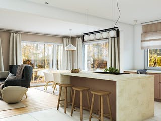 Fertighaus Point 124 von Danwood Schlüsselfertig ab 259400€, Satteldach-Klassiker Innenansicht 4