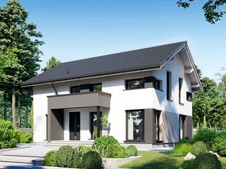 Fertighaus Point 140 von Danwood Schlüsselfertig ab 327100€, Satteldach-Klassiker Außenansicht 1
