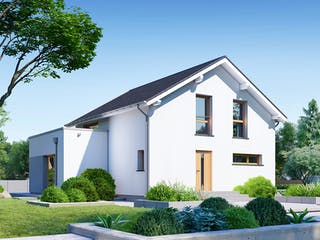 Fertighaus Point 144 von Danwood Schlüsselfertig ab 301000€, Satteldach-Klassiker Außenansicht 2