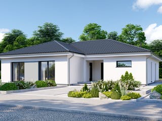 Fertighaus Privat 148 von Danwood Schlüsselfertig ab 345000€, Bungalow Außenansicht 2