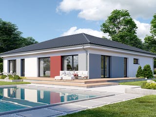 Fertighaus Privat 148 von Danwood Schlüsselfertig ab 345000€, Bungalow Außenansicht 1