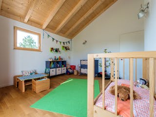 Blockhaus D146 Köstler von Frammelsberger R. Ingenieur-Holzbau, Satteldach-Klassiker Innenansicht 7