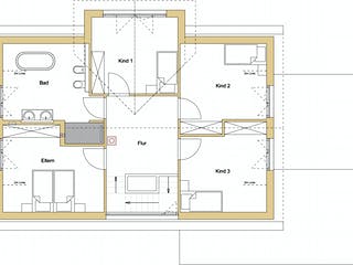 Blockhaus D193-Überlingen von Frammelsberger R. Ingenieur-Holzbau, Satteldach-Klassiker Grundriss 2