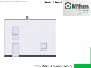 Massivhaus Idealo105FD von Mihm Thermobau, Cubushaus Außenansicht 5