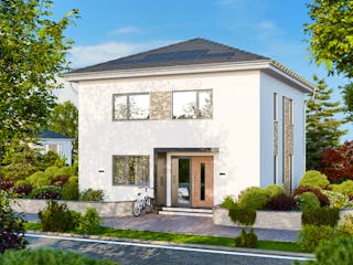 Massivhaus Stadtvilla 210 von BRALE Bau Schlüsselfertig ab 314900€, Stadtvilla Außenansicht 1