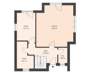 Massivhaus Stadthaus 132 von TIMOWA Massivhäuser Schlüsselfertig ab 299900€, Stadtvilla Grundriss 1