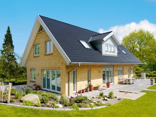 Fertighaus Kopenhagen von Danhaus Deutschland Schlüsselfertig ab 523810€, Satteldach-Klassiker Außenansicht 1