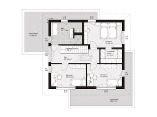 Fertighaus ELK All in One 148 - Walmdach von ELK Fertighaus, Stadtvilla Grundriss 2