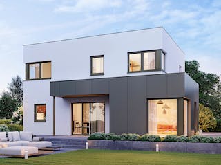 Fertighaus ELK Design 130 - Flachdach von ELK Fertighaus, Cubushaus Außenansicht 1