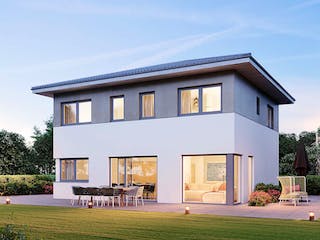 Fertighaus ELK Design 149 - Walmdach von ELK Fertighaus, Stadtvilla Außenansicht 5