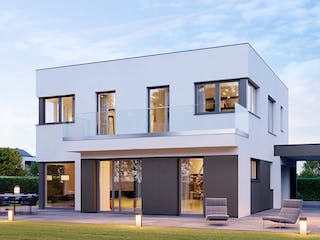 Fertighaus ELK Design 161 - Flachdach von ELK Fertighaus, Cubushaus Außenansicht 1