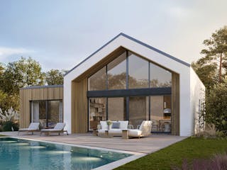 Fertighaus ELK Vision 115 von ELK Fertighaus, Bungalow Außenansicht 1