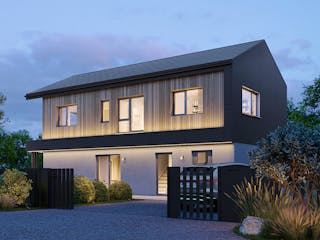Fertighaus ELK Vision 178 von ELK Fertighaus, Satteldach-Klassiker Außenansicht 5
