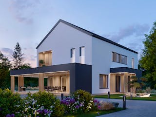 Fertighaus ELK Vision 186 von ELK Fertighaus, Satteldach-Klassiker Außenansicht 2