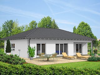 Fertighaus ONE - 105-W von Erkens Holztechnik Ausbauhaus ab 135000€, Bungalow Außenansicht 1