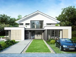 Fertighaus CONCEPT-M 211 Mannheim von Bien-Zenker Schlüsselfertig ab 1029082€, Satteldach-Klassiker Außenansicht 3