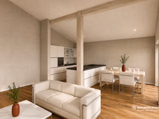 Fertighaus Einfamilienhaus Premium 88_SD von Naturholzhaus Bayern, Bungalow Innenansicht 2