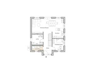 Massivhaus STADTVILLA 150 von Kähler Massivhaus Schlüsselfertig ab 400250€, Stadtvilla Grundriss 1