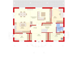 Massivhaus Stadtvilla Klassisch 277 m² mit LIAPLAN gebaut von Mein Haus Bausysteme, Stadtvilla Grundriss 1