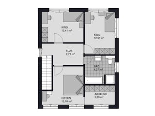 Massivhaus Concept Design 122 edition - Walmdach von FAVORIT Massivhaus Schlüsselfertig ab 304590€, Stadtvilla Grundriss 2