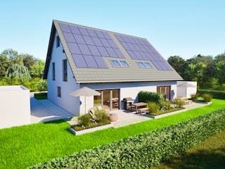 Massivhaus Entwurf FI129 von FAVORIT Massivhaus, Satteldach-Klassiker Außenansicht 7