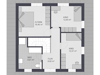 Massivhaus Entwurf AM145 von FAVORIT Massivhaus, Stadtvilla Grundriss 2