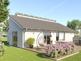 Massivhaus Bungalow Mirow von Febro Massivhaus Schlüsselfertig ab 266100€, Bungalow Außenansicht 3