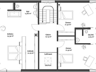 Fertighaus Bauhaus 221 von FischerHaus Schlüsselfertig ab 578156€, Cubushaus Grundriss 2