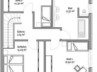 Fertighaus Stadtvilla 148 von FischerHaus Schlüsselfertig ab 453238€, Stadtvilla Grundriss 2