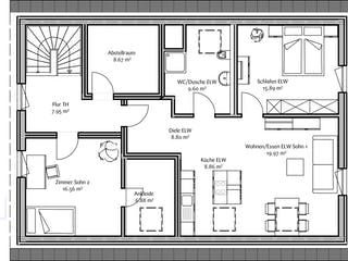 Fertighaus Klassisch 212 von FischerHaus Schlüsselfertig ab 615648€, Satteldach-Klassiker Grundriss 2
