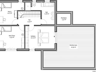 Fertighaus Modern 191 von FischerHaus Schlüsselfertig ab 624893€, Satteldach-Klassiker Grundriss 2