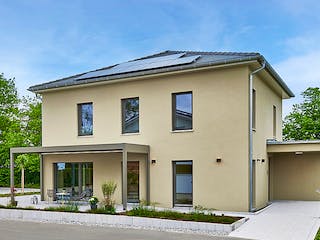 Fertighaus MH Mannheim - UrbanLife von WEISS Holzhaus Schlüsselfertig ab 466291€, Stadtvilla Außenansicht 2