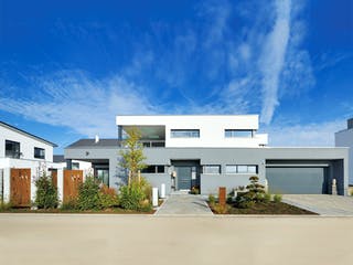 Fertighaus Haus Geyer von WEISS Holzhaus Schlüsselfertig ab 755828€, Cubushaus Außenansicht 2