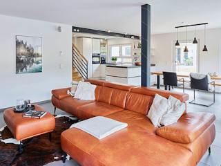 Fertighaus Haus Chmel von Fertighaus WEISS, Pultdachhaus Innenansicht 1