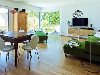 Fertighaus Haus CR von WEISS Holzhaus Schlüsselfertig ab 270693€, Bungalow Innenansicht 1