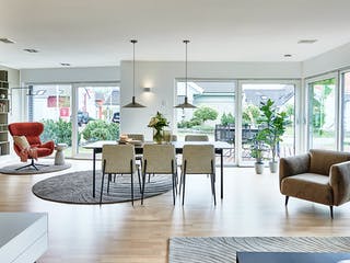 Fertighaus MH Erlangen von WEISS Holzhaus Schlüsselfertig ab 478098€, Satteldach-Klassiker Innenansicht 2
