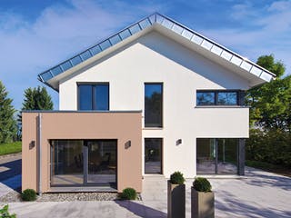 Fertighaus MH Mannheim - FUTURE von WEISS Holzhaus Schlüsselfertig ab 539252€, Satteldach-Klassiker Außenansicht 2